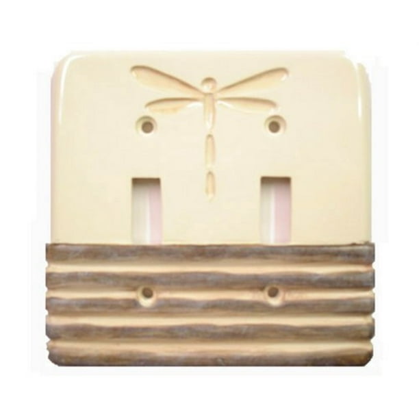 Dragonfly Decorative Switchplate Double Dragonfly Decorative Switchplate Double